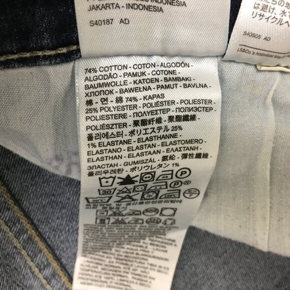 Levi's 524 Too Superlow Boot Cut Jeans Stretch size Juniors 11 length 32" - Picture 10 of 12